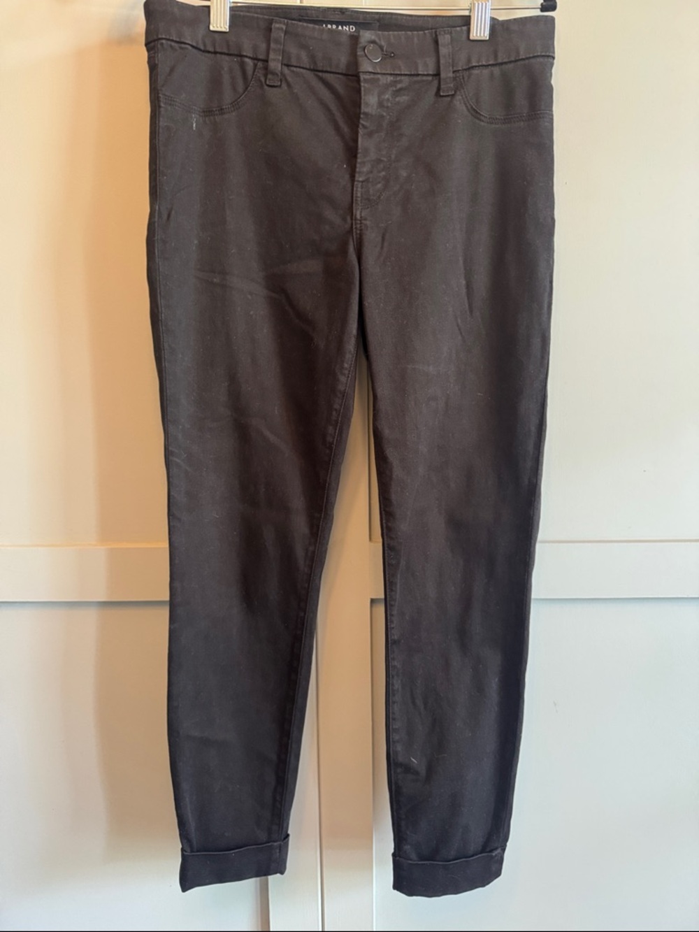 J Brand Black Slim Straight Pants